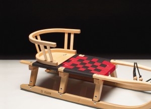 Schlitten-Sitzchen aus Holz