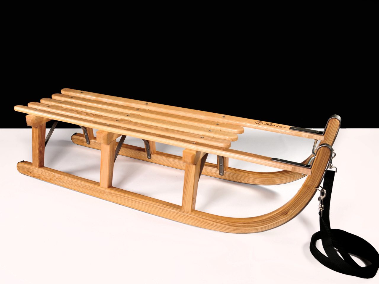 Davos wooden sledge sled ソリ vintage Vintage wooden sled, Davos, Swiss 1930's sledge. For Sale at